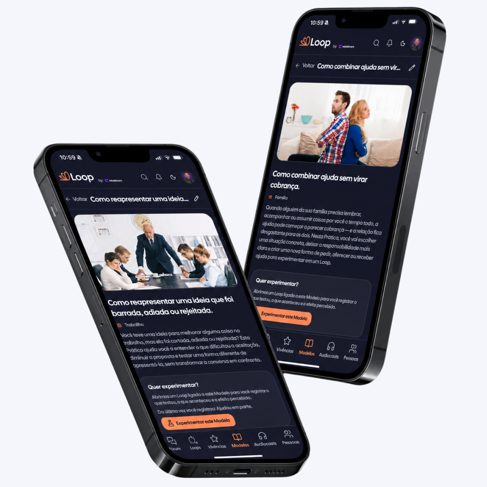 Modelo com etapas sendo aplicado dentro de um Loop